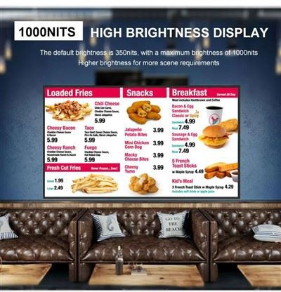 Hanging Wall Mounted Digital 55” Menu Board Hd - Image 4