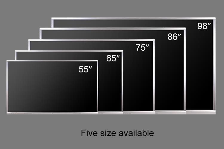 202001061350268007704 55 digital whiteboard with metal wire drawing