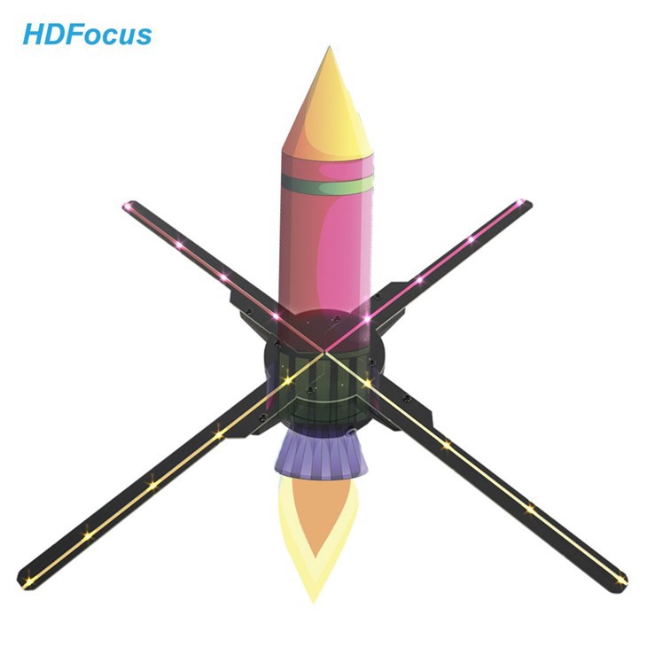 1080p Led Fan 3d Hologram Advertising Display 50cm