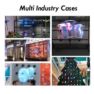 3*6 Splicing 3D Hologram Fan Projector Display - Image 7