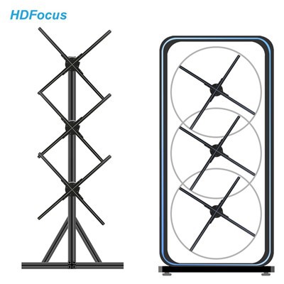 1*3 Human Shape Hologram Led Fan Diy - Image 3