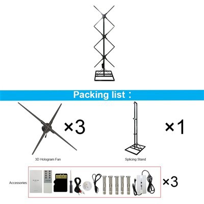 3D Hologram Fan Human Shape Splicing Solution - Image 5