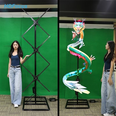 3D Hologram Fan Human Shape Splicing Solution - Image 3