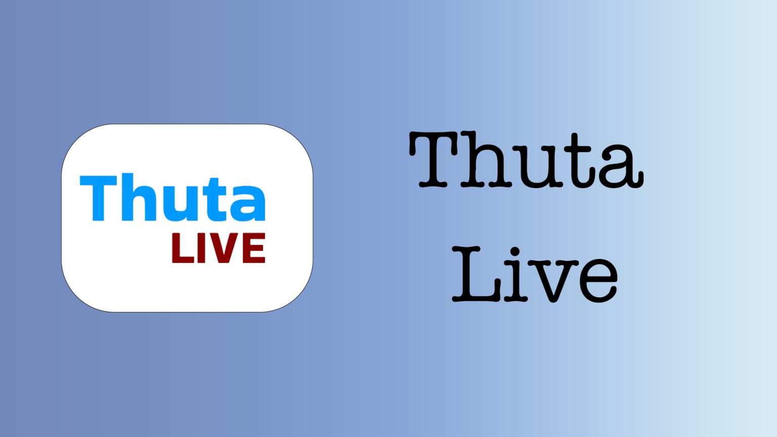 thuta live