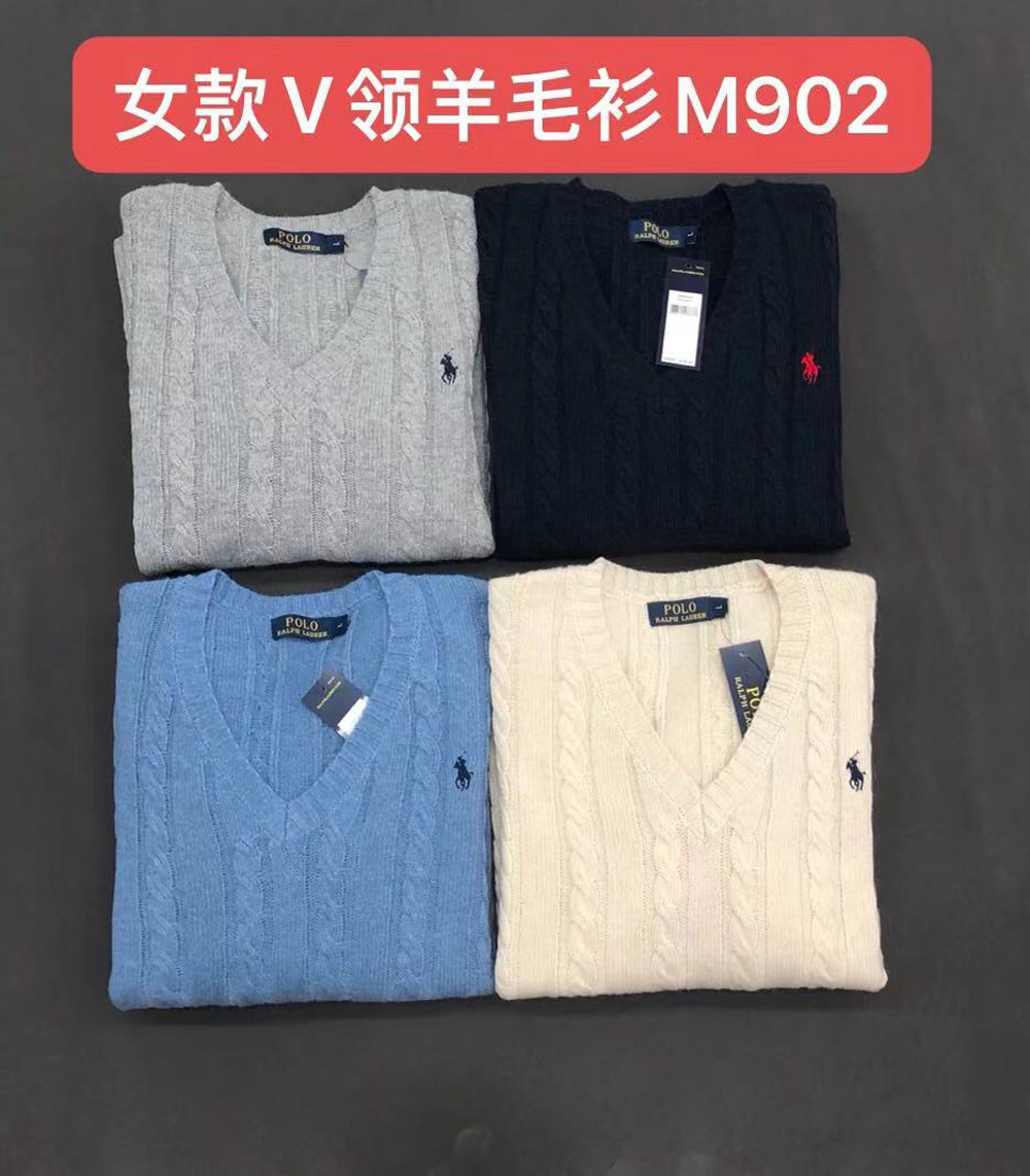 EE267 POLO Women's sweater V-neck gallery