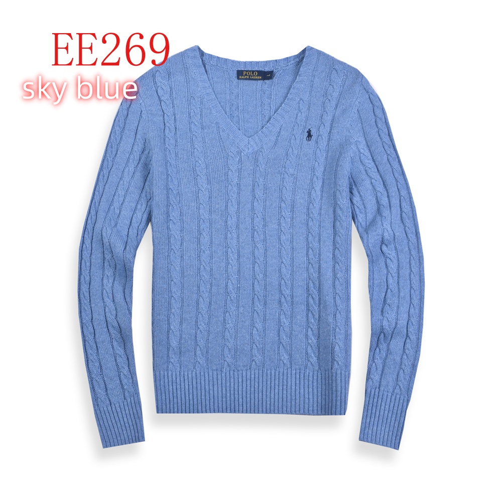 EE267 POLO Women's sweater V-neck gallery