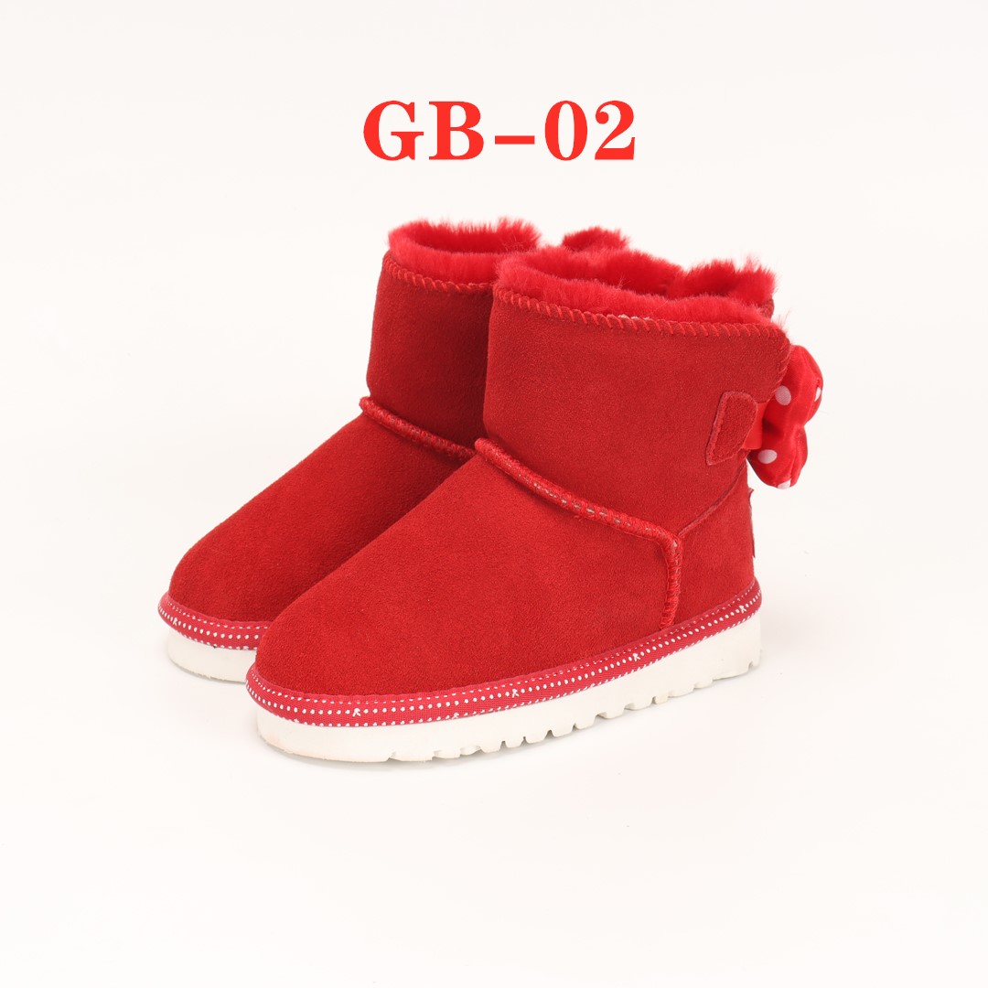 Kids boots GB-01#,real leather+wool gallery