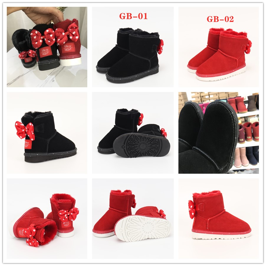 Kids boots GB-01#,real leather+wool gallery