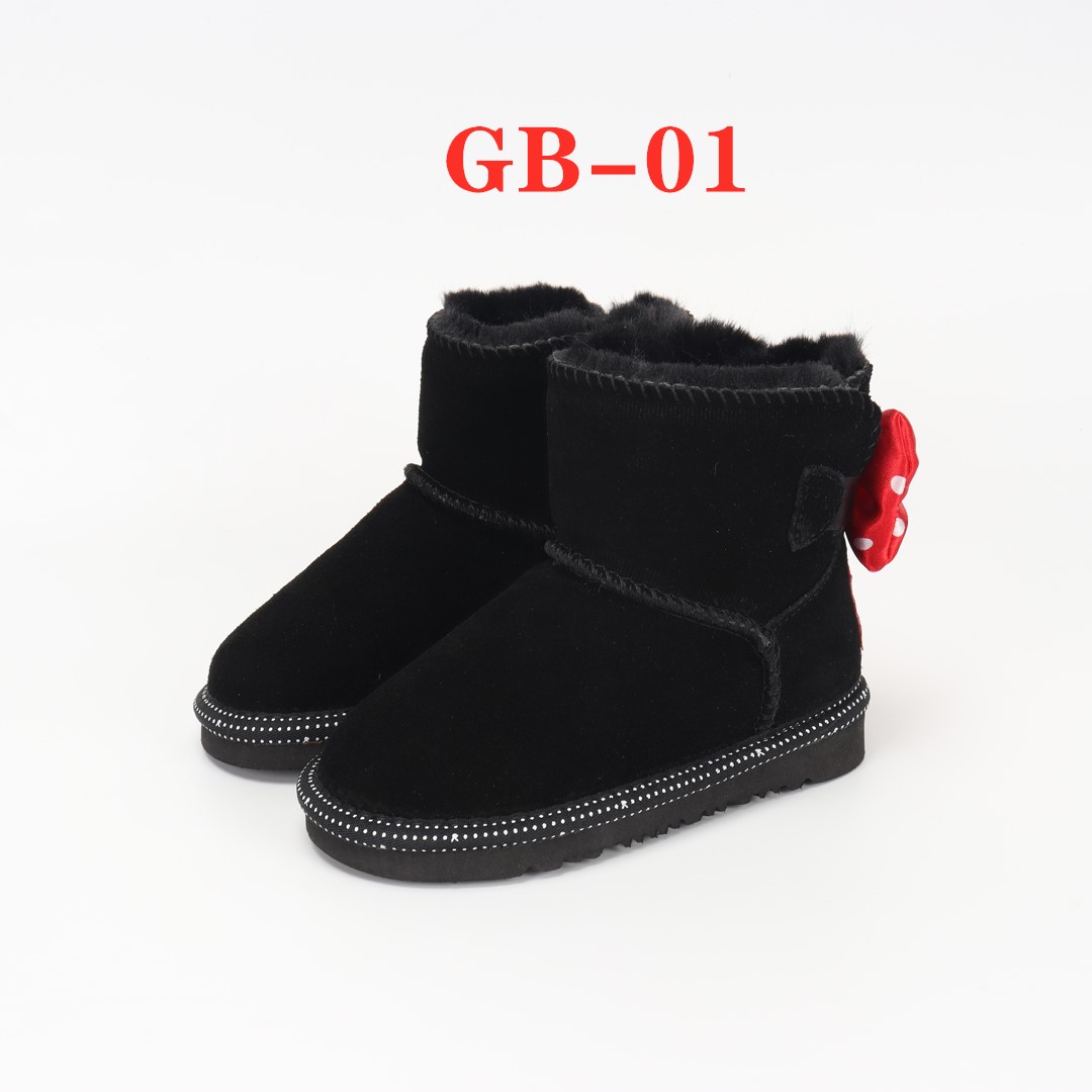 Kids boots GB-01#,real leather+wool gallery