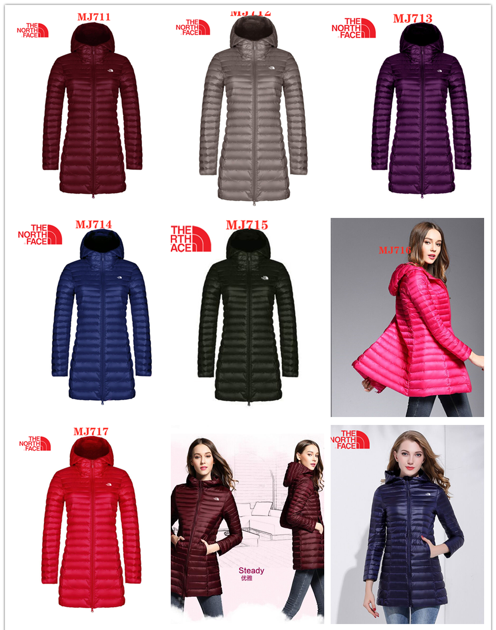 MJ711,women down jacket gallery