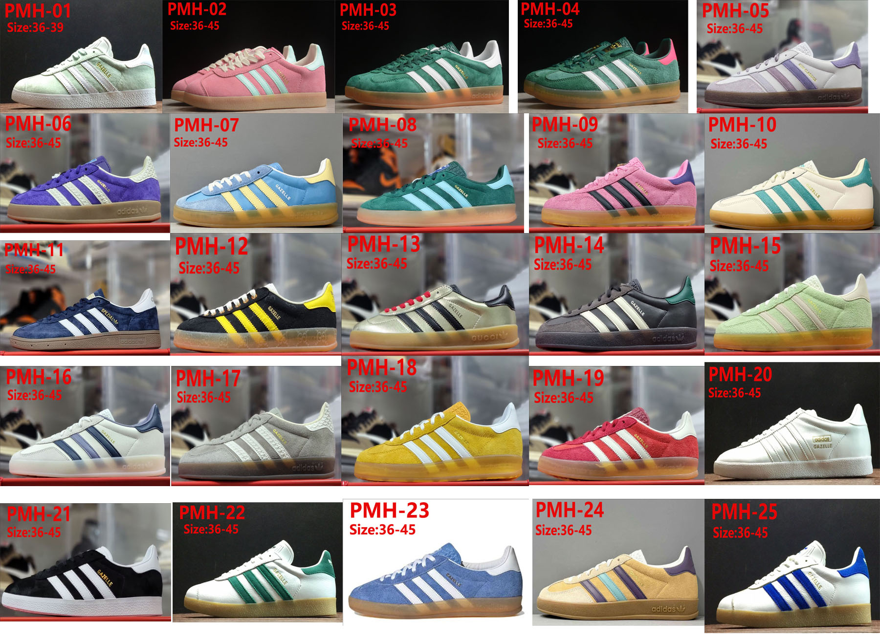 PMH adidas gazelle 59.99usd gallery