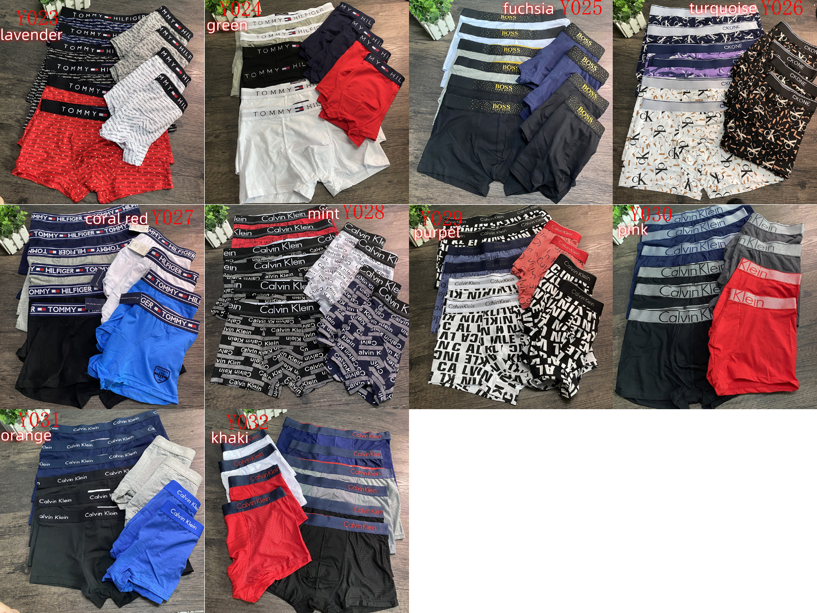 Y023 CK TOMMY boxer underpants gallery