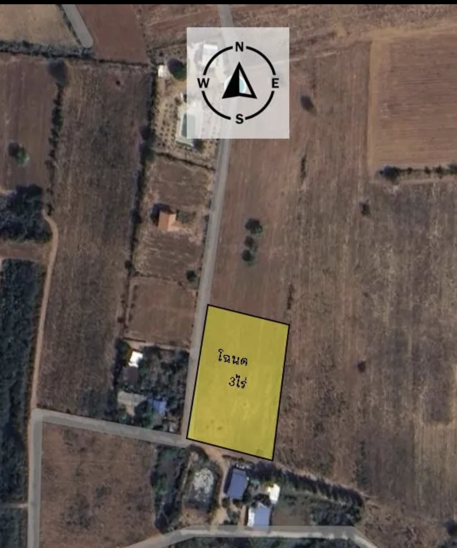 封面图片-ขายที่ดินโฉนดครุฑแดง จำนวน 3 ไร่ (ราคาไร่ละ 1.5 ล้านบาท)