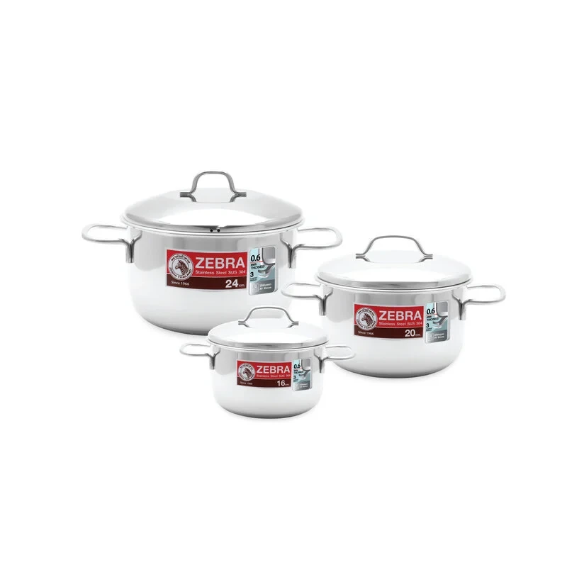 Cover Image-ZEBRA ชุดหม้อหุงต้ม Extra Infinity III 6 ชิ้น IH 1808290