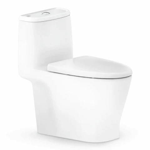 AMERICAN STANDARD TF-2033SC-WT-0 สุขภัณฑ์ชิ้นเดียว ใช้น้ำ 3/4.5 L พร้อมฝารองนั่ง Soft Close รุ่น Lov