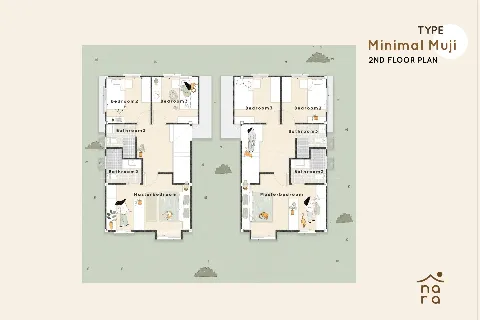 Nara บาย ดิ เอสตีม: แบบบ้าน Minimal Muji's gallery image at 6