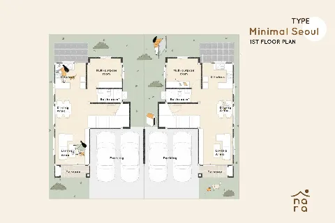 แกลลอรี่ของ Nara: แบบบ้าน Minimal Soeul รูปที่ 5