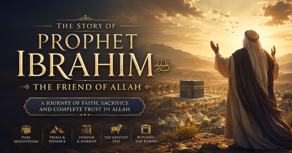 📖 Prophet Ibrahim (عليه السلام): The Friend of Allah Who Never Stopped Trusting His Lord