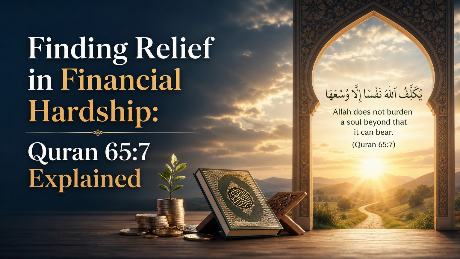 Finding Relief in Financial Hardship: Quran 65:7 Explained