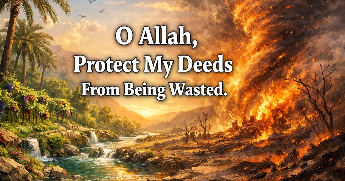 🌴 Do Not Let Your Good Deeds Burn Away - Reflection on Surah Al-Baqarah 2:266