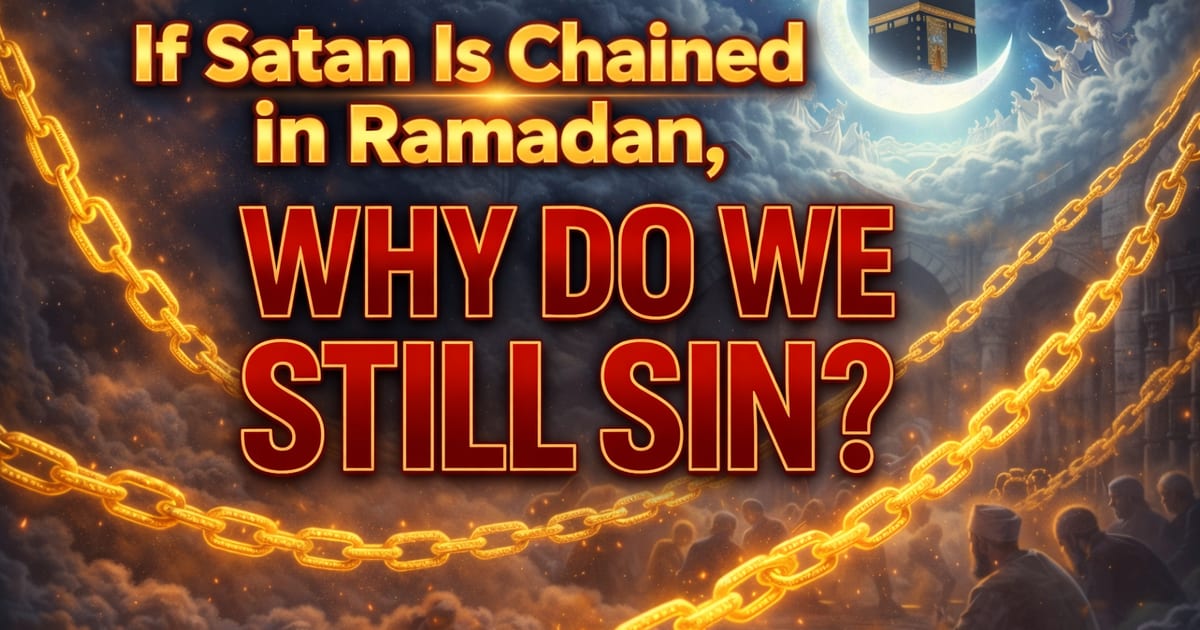 “If Satan is chained in Ramadan, why do we still sin?”