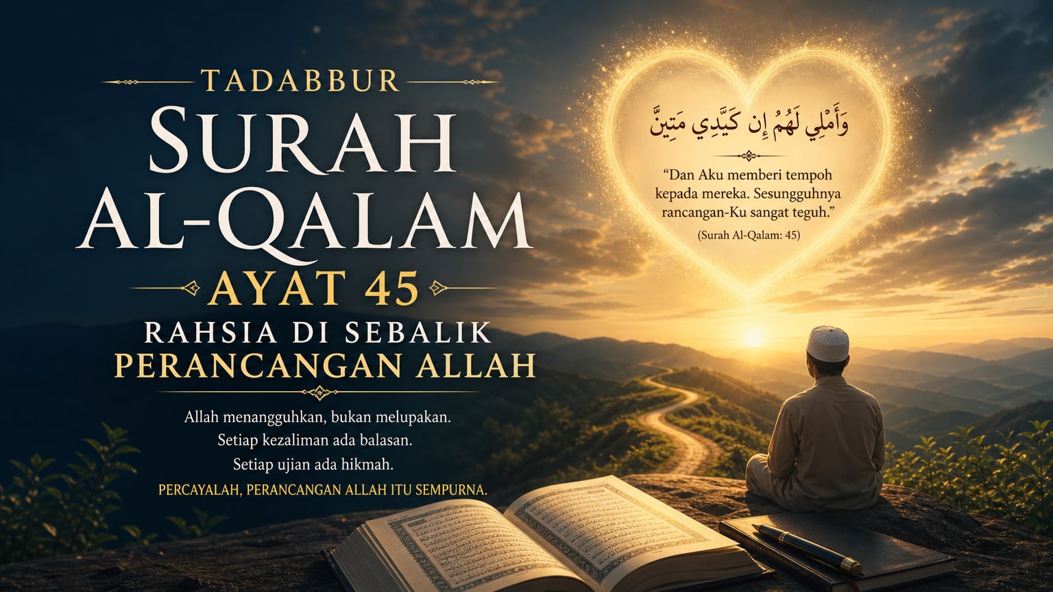 Tadabbur Surah Al-Qalam Ayat 45: Rahsia di Sebalik Perancangan Allah