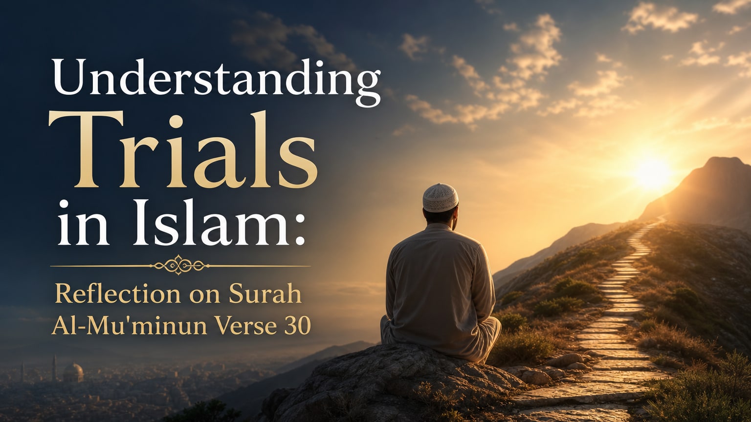 Understanding Trials in Islam: Reflection on Surah Al-Mu'minun Verse 30