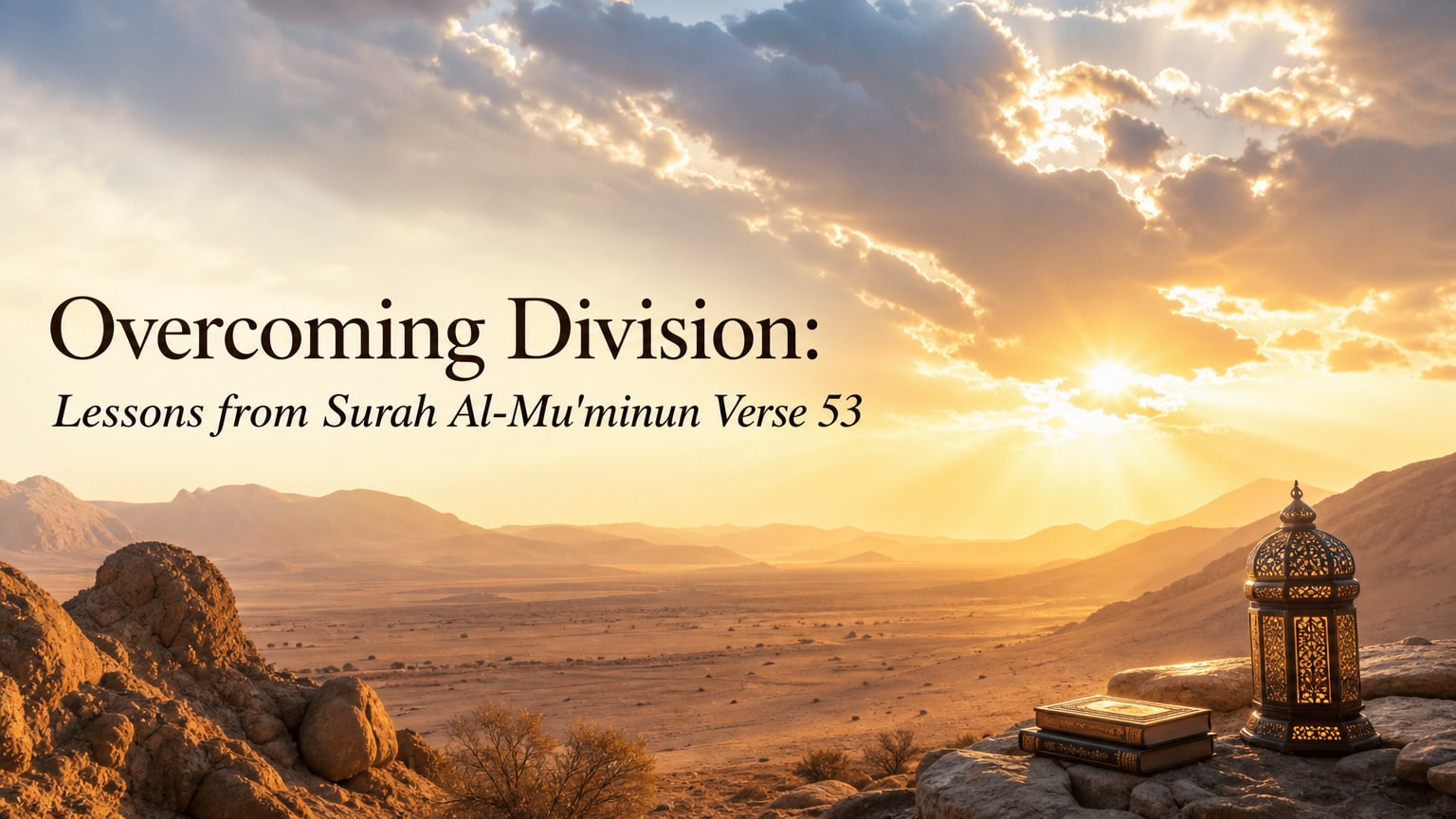 Overcoming Division: Lessons from Surah Al-Mu'minun Verse 53