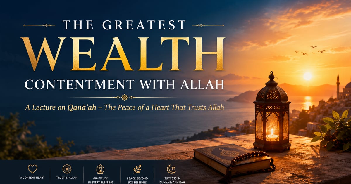 The Greatest Wealth: Contentment with Allah