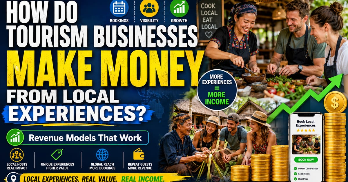 How Do Tourism Businesses Make Money From Local Experiences?