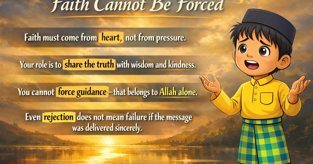 Faith Cannot Be Forced