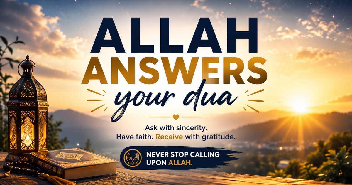🤲 A Du'a Allah Promised to Answer | Authentic Sunnah Du'a with Arabic, Translation & Hadith