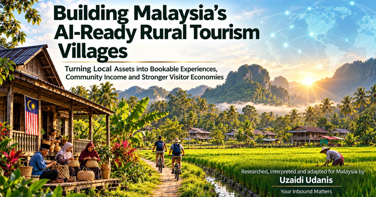 Building Malaysia’s AI-Ready Rural Tourism Villages Based On UN Tourism