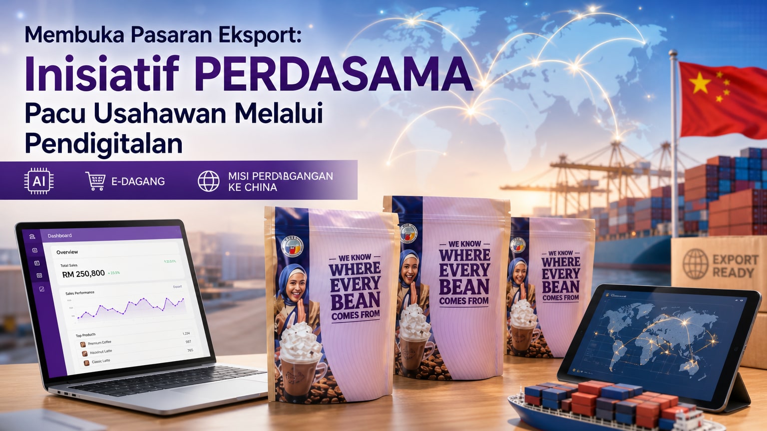 Membuka Pasaran Eksport: Inisiatif Perdasama Pacu Usahawan Melalui Pendigitalan