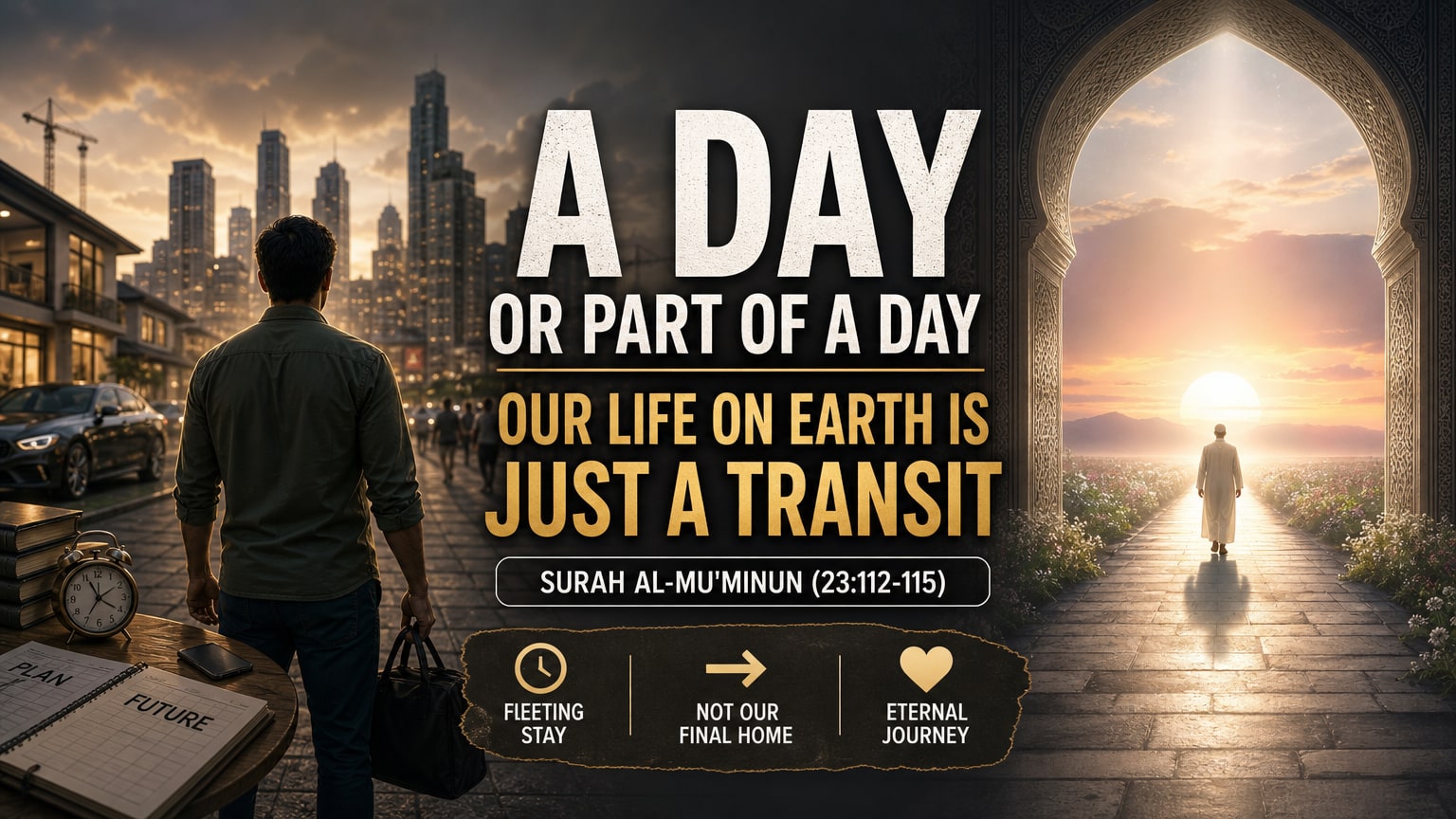 In the rush of our daily routines, it is easy to view this world as our permanent home. We plan decades ahead, gather possessions, and worry deeply ab