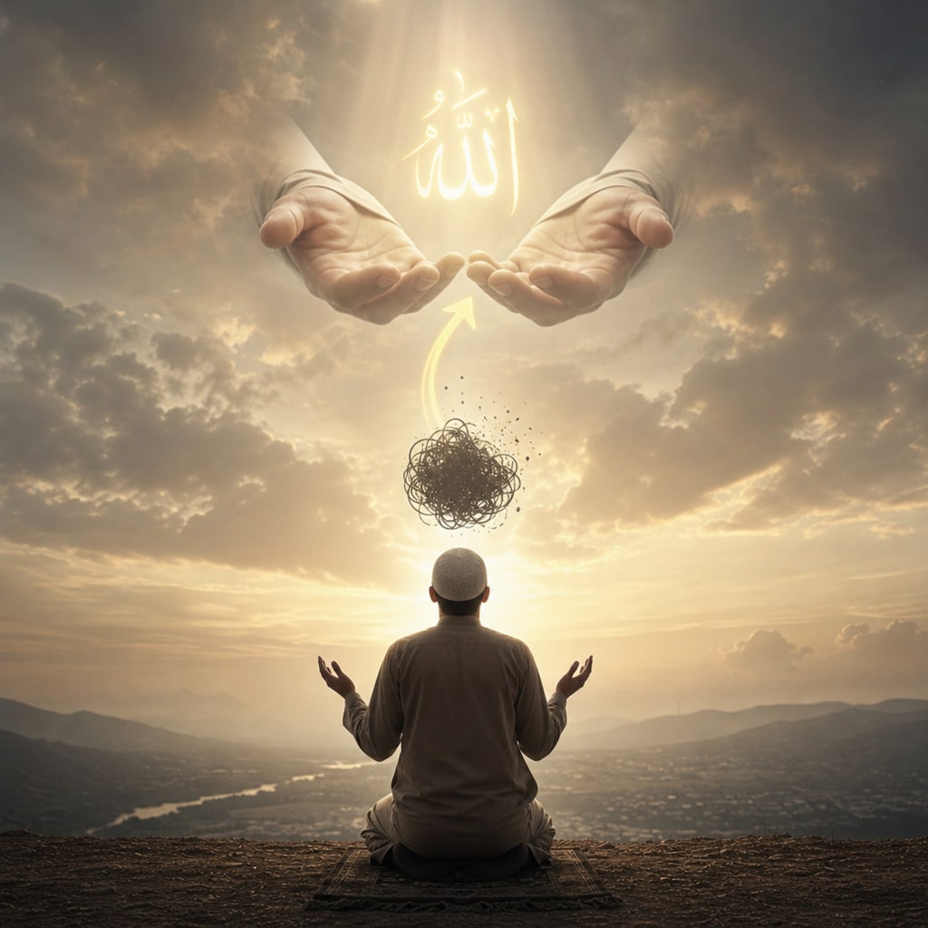 2. Surrender and Delegate the Burden to Allah (Tafweed)

Once you have pinpointed the exact issue, sit in silence and consciously surrender the proble
