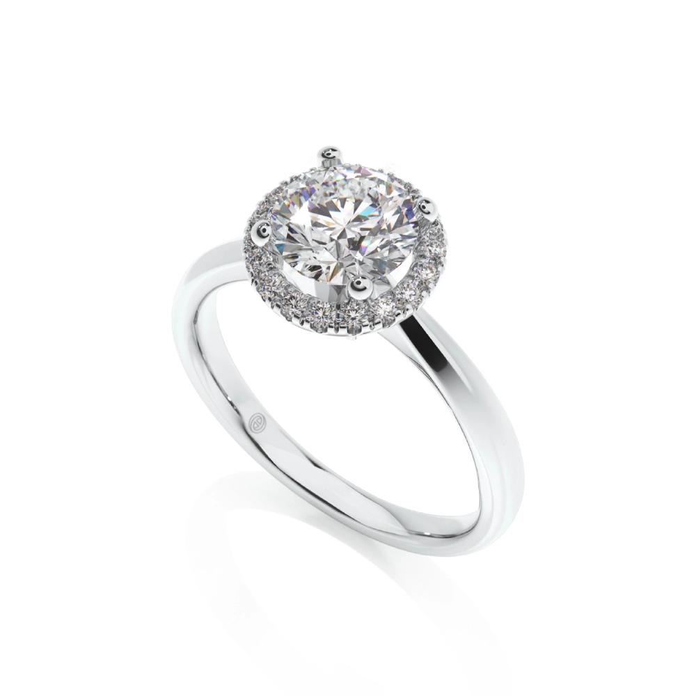 Forever Yours Engagement Ring with Halo Image