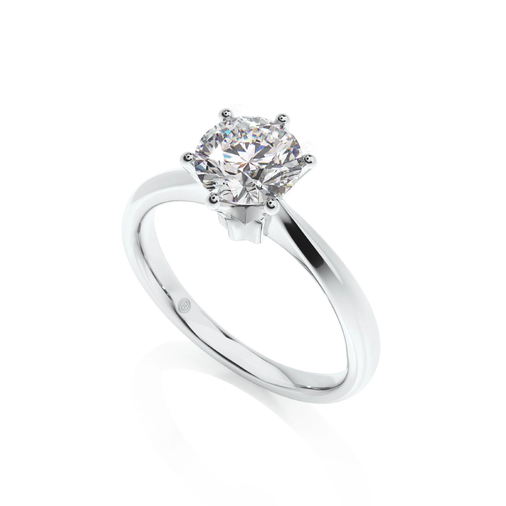 Forever Yours Engagement Ring with Six Prongs Image