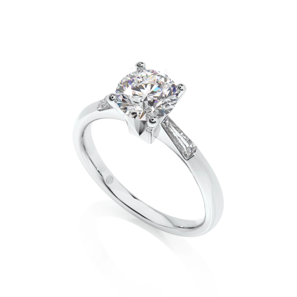 Forever Yours Engagement Ring with Sidestones Image