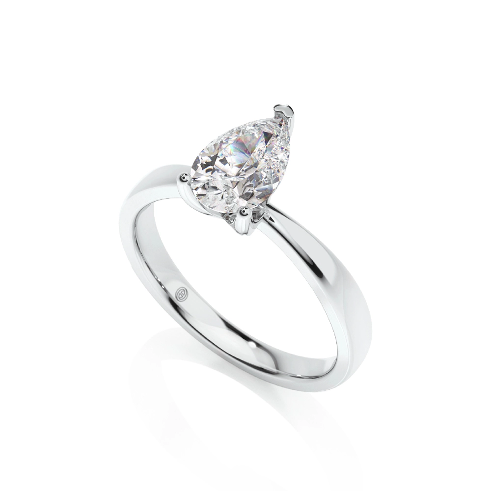 Prema Ananta Engagement Ring, Pear Image