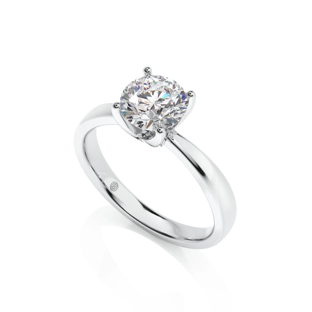Prema Ananta Engagement Ring, Round Image