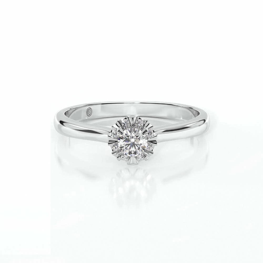 Together Promise Engagement Ring with Halo Image