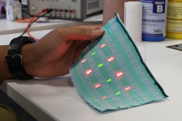 Image: Smart textile prototype.