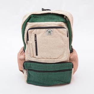 Deurali Green Hemp Backpack