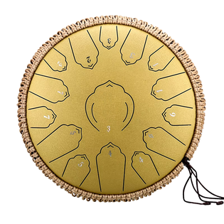 Golden Tongue Drum - 13 Inches Relaxation, Creativity, and Sound Therapy