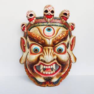 Mahakaal Bhairav Head Decor Mask 2 Feet