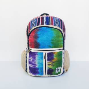 Tie Dye Hemp Backpack