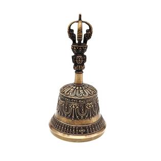 Tibetan Tantric Buddhist Vajra Bell 7 inches