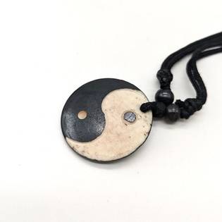 YinYang Ethically resourced Bone Necklace