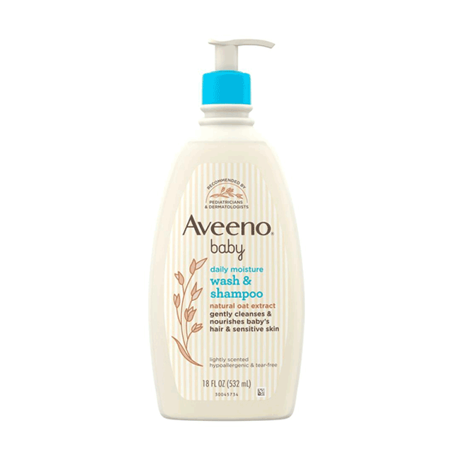 Aveeno Baby Daily Moisture Wash and Shampoo, 532 M